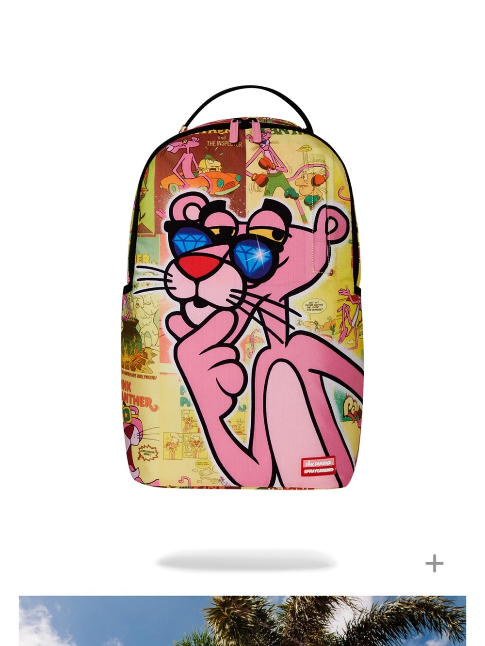 Sprayground Pink Panther Comic Print (FIRM PRICE)